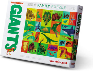Crocodile Creek 500pc Family Puzzle 28859 Prehistoric Giants