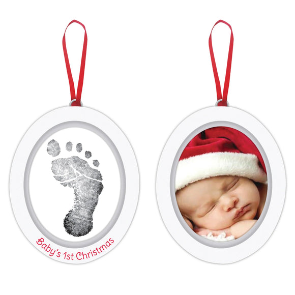 Pearhead Babyprints Photo Ornament -Wooden Oval