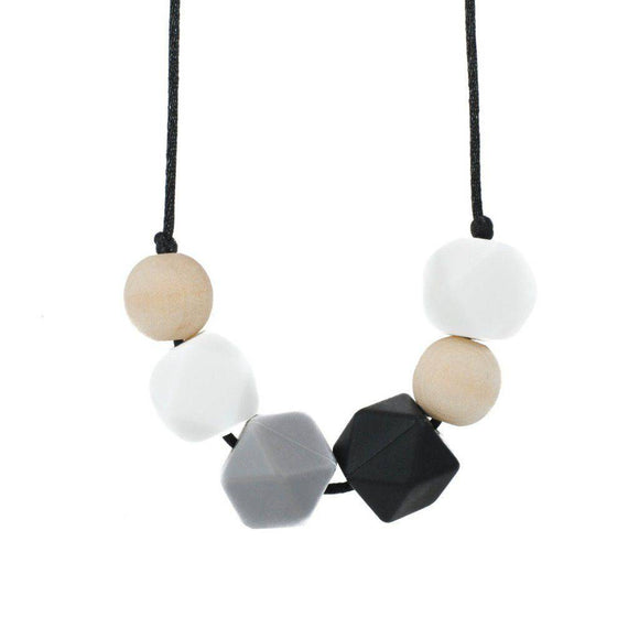 Glitter & Spice Silicone Teething Necklace Brooklyn