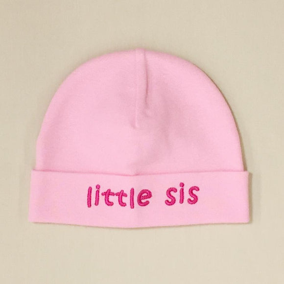 Itty Bitty Baby Hat Little Sis Pink