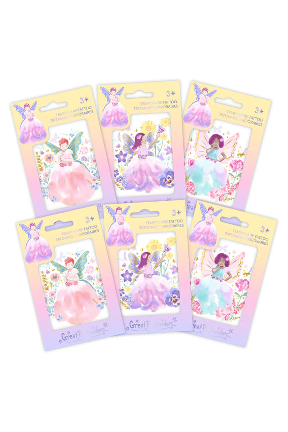 Great Pretenders 97466 Butterfly Fairy Tattoos, Single Assorted