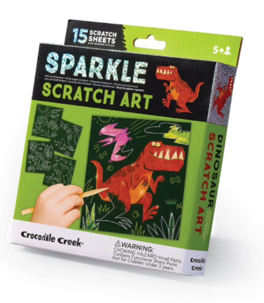 Crocodile Creek Sparkle Scratch Art Dinosaur 75353