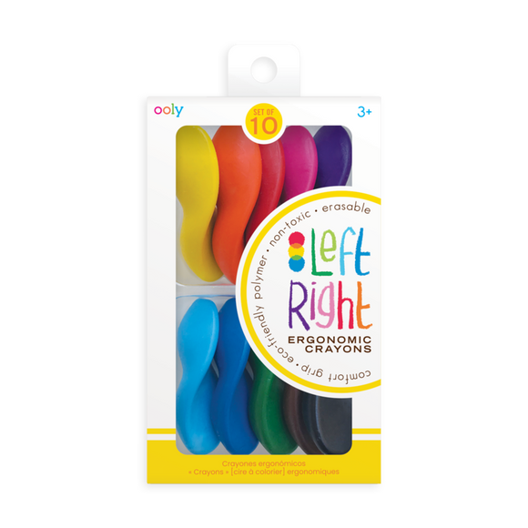 Ooly Left Right Crayons - 10pk
