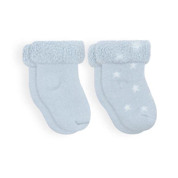 Kushies 2pk Baby socks Ice Solid/Stars