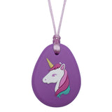 Munchables Chew Pendant Unicorn Purple