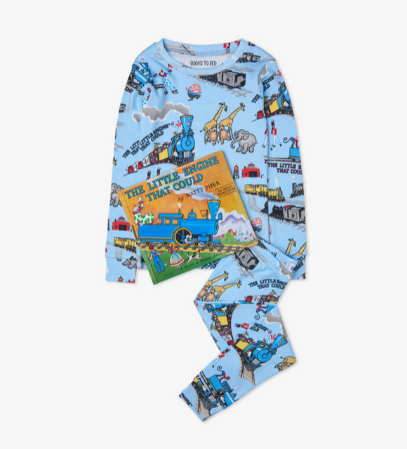 Little Blue House The Little Engine That Could Book & Pajama Set