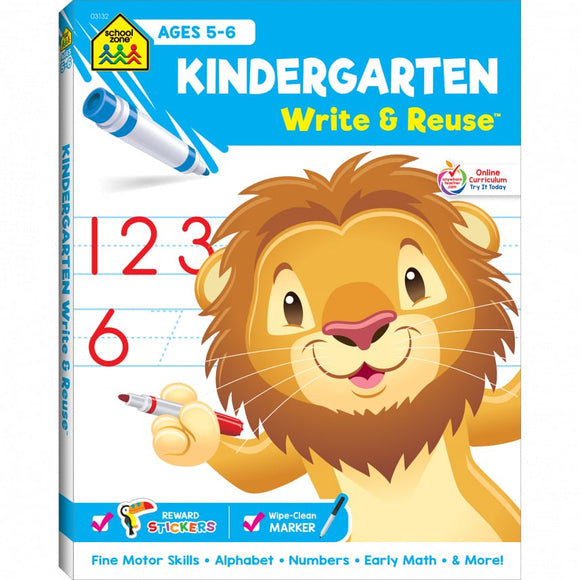 School Zone Kindergarten Write & Reuse Ages 5-6