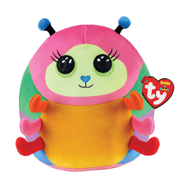 Ty Squish-A-Boo NESSA the Multi-Coloured Caterpillar 10