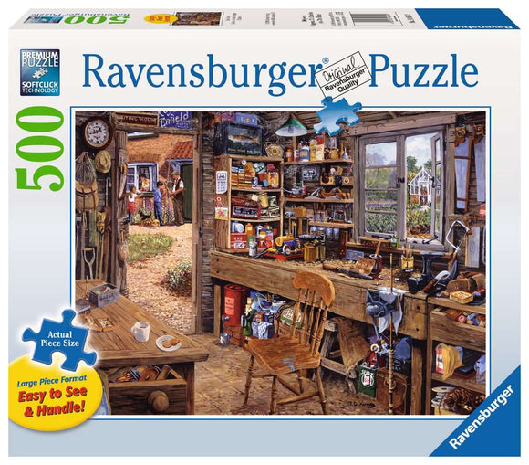 Ravensburger 500pc Large Format Puzzle 14859 Dad's Shed