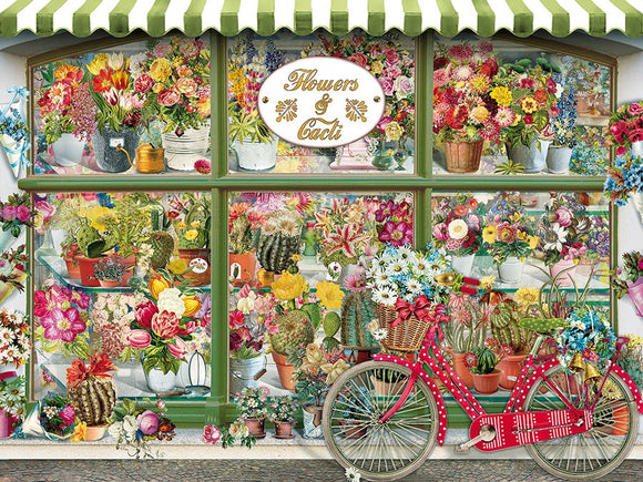 Cobble Hill 275pc Easy Handling Puzzle 48016 Flowers and Cacti Shop