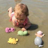 Tikiri Organic Natural Rubber Rattle, Teether & Bath Toy Octopus