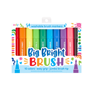Ooly Big Bright Brush Markers - 10pk