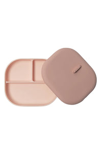 Loulou Lollipop Divided Silicone Suction Plate - Blush Pink