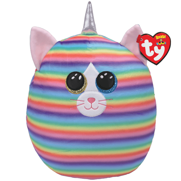 Ty Squish-a-Boo HEATHER the Pastel Striped Cat 10