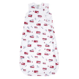 Perlimpinpin Cotton Muslin Sleep Bag 0.7 TOG Firetrucks