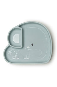 Loulou Lollipop Silicone Suction Snack Plate - Elephant
