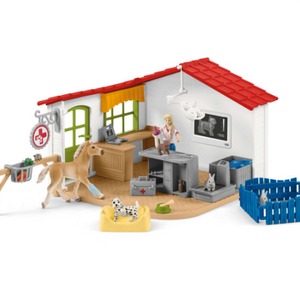 Schleich 42502 Veterinary Practice with Pets