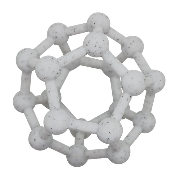 Kushies Silicone Teething Toy - Silibounce, Grey Speckled