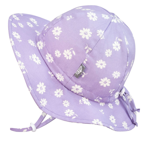 Jan & Jul Sun Hat Cotton Floppy Purple Daisy