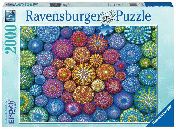 Ravensburger 2000pc Puzzle 17134 Radiating Rainbow Mandalas