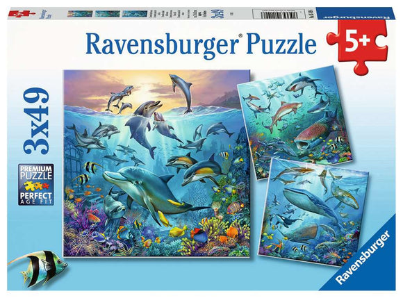 Ravensburger 3x49pc Puzzle 05149 Ocean Life