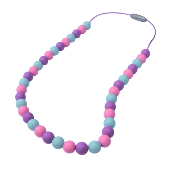 Munchables Kid's Chew Necklace Purple/Pink/Blue