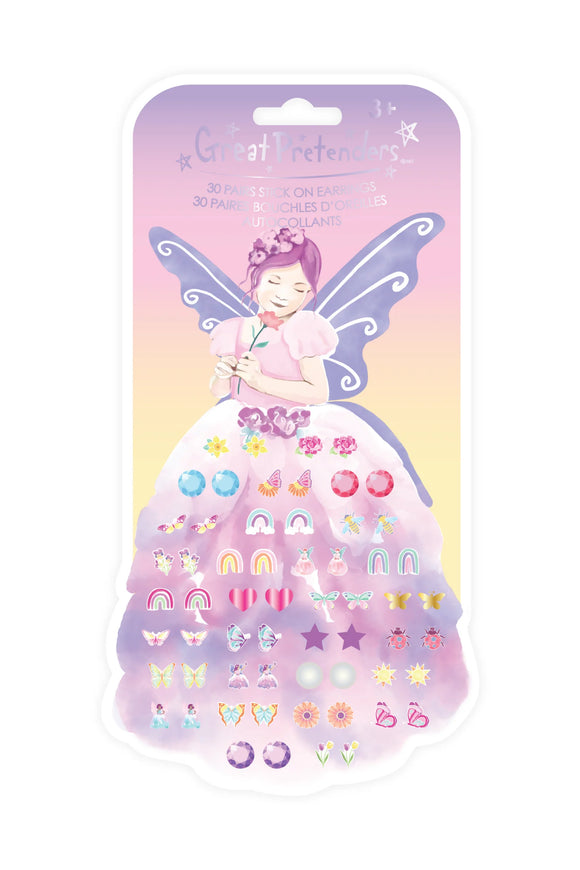 Great Pretenders 87514 Butterfly Fairy Triana Sticker Earrings
