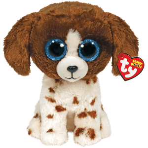 Ty MUDDLES the Brown and White Dog 8"