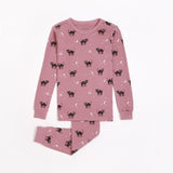 Petit Lem 2pc Pajama Set Glow in the Dark Black Cat KIDS'