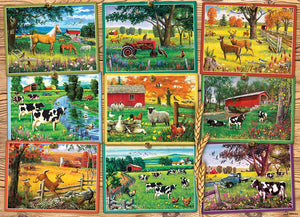 Cobble Hill 1000pc Puzzle 40014 Postcards from the Farm
