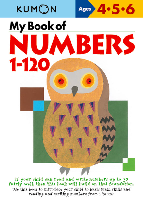 Kumon My Book of Numbers 1-120 Workbook  Ages 4-5-6