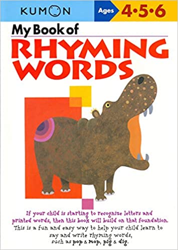 Kumon My Book of Rhyming Words Workbook Ages 4-5-6
