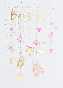Baby Card Lovely Girl