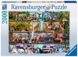 Ravensburger 2000pc Puzzle 16652 Wild Kingdom Shelves