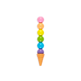 Ooly Rainbow Scoops Stacking Erasable Crayons & Scented Eraser