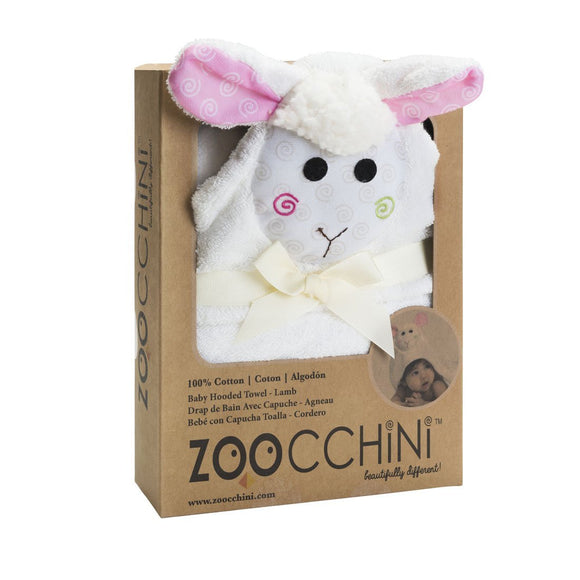 Zoocchini Baby Bath Towel Lola the Lamb