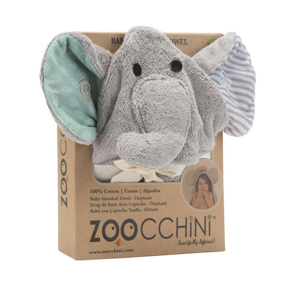 Zoocchini Baby Bath Towel Elle the Elephant