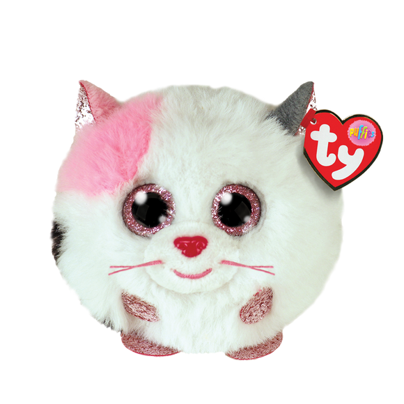 Ty Puffies MUFFIN the Pink & White Cat – Klubhouse for Kids