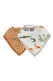 Loulou Lollipop Bandana Bib Set - Safari Jungle