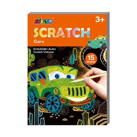 Avenir Mini Scratch Book - Cars