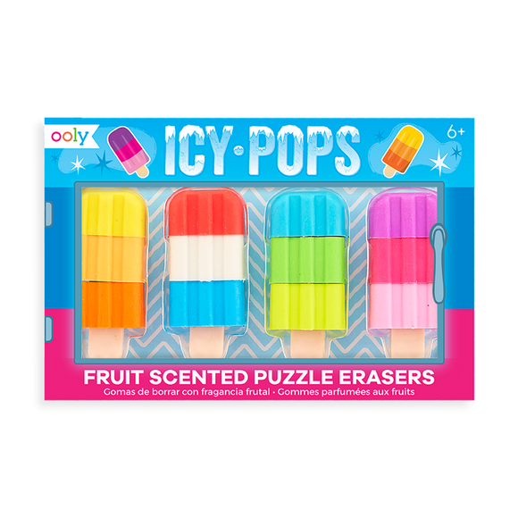 Ooly Icy Pops Fruit Scented Puzzle Erasers