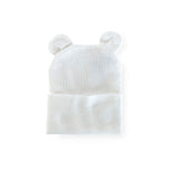 Kidcentral Essentials Newborn Hat - Ears - White