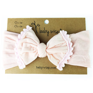 Baby Wisp Headband Pom Pom - Pale Pink BW1175