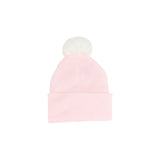 Kidcentral Essentials Newborn Hat - Single Pompom - Pink
