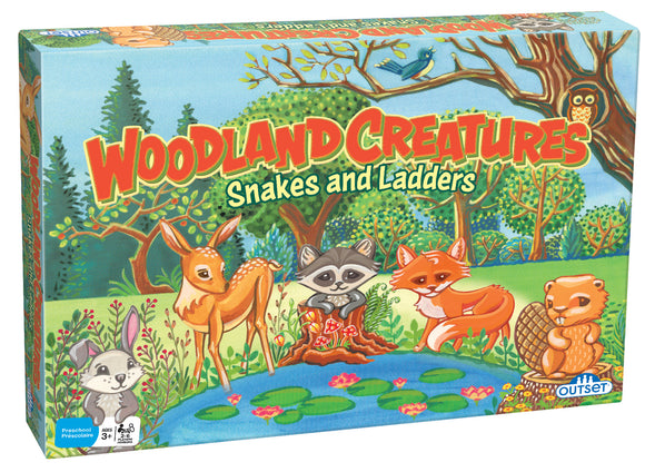 Woodland Creatures Snakes and Ladders Game