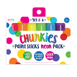 Ooly Chunkies Paint Sticks Neon 6pk