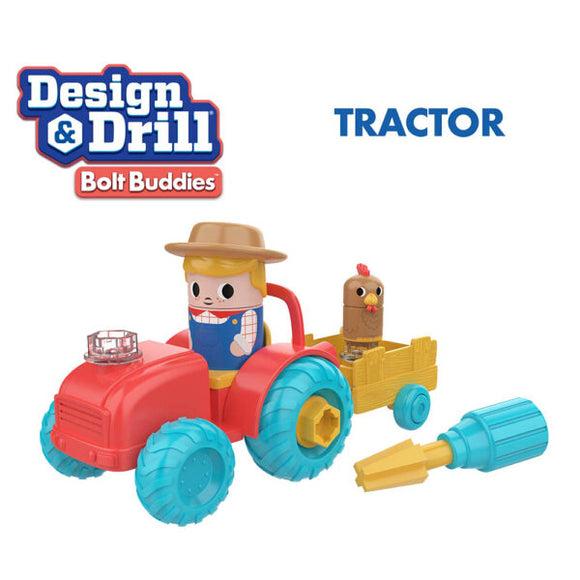 Educational Insights 4135 Design & Drill Bolt Buddies Tractors