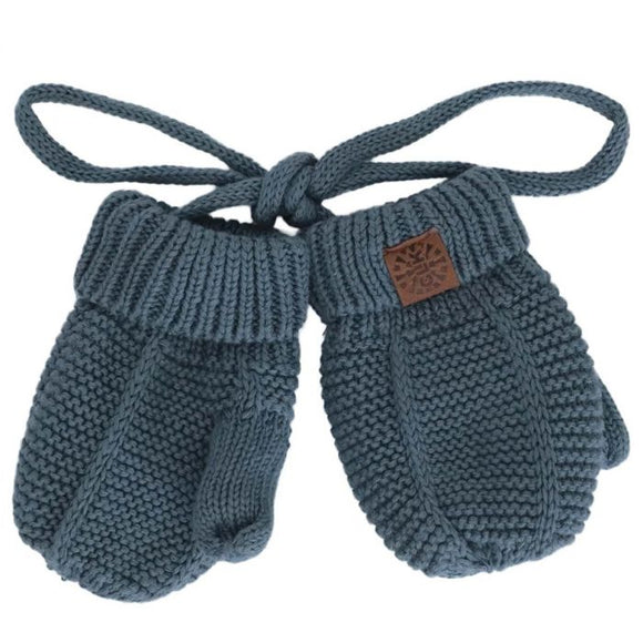 Calikids W2050 Cotton Knit Baby Mitten Arctic Blue