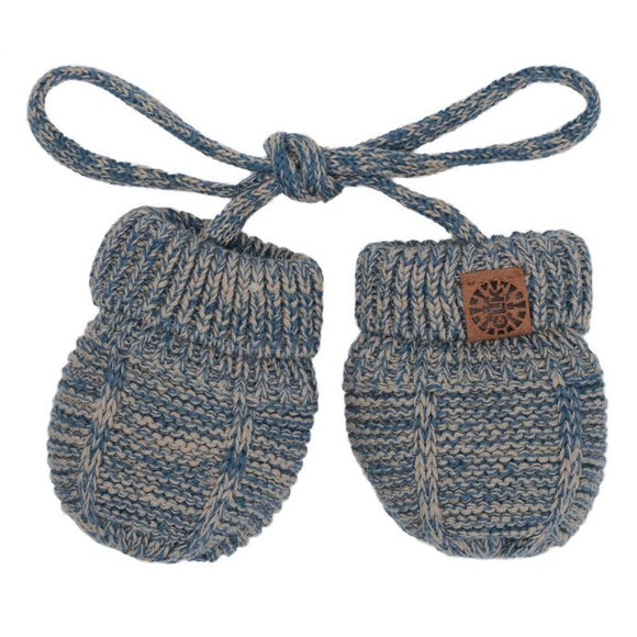 Calikids W2050 Cotton Knit Baby Mitten Midnight Blue Mix