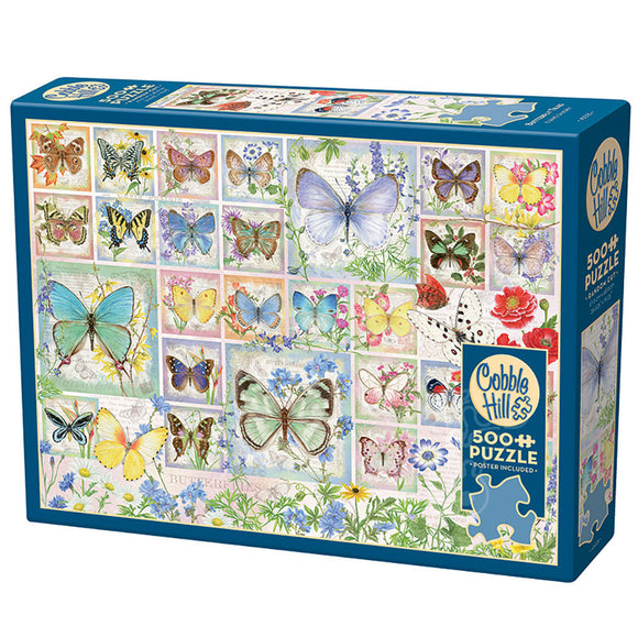 Cobble Hill 500pc Puzzle 45025 Butterfly Tiles